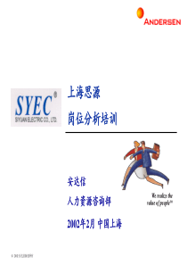 岗位分析培训6176140154