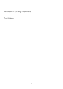 2020KET剑桥英语考试样题-A2KeyforSchools2020sampletestsSpea