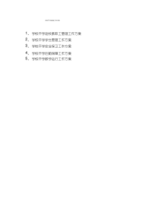 2020年最新学校开学准备工作方案