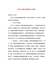 2019年度乡镇纪委工作报告