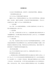 财务预算的议案