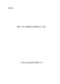 霉菌培养箱验证专项方案