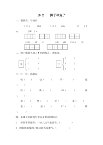 10.2   狮子和兔子