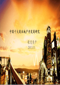 十大商业地产开发商-吴彬杰XXXX1101