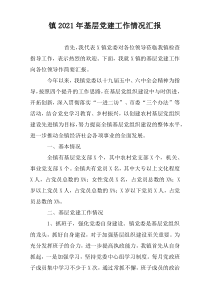 镇2021年基层党建工作情况汇报