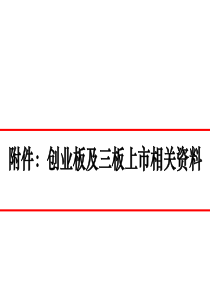创业板及三板上市培训资料