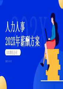 人力人事薪酬方案PPT模板
