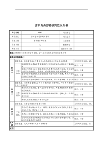 奥康集团营销财务部稽核岗位说明书