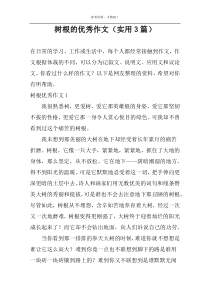 树根的优秀作文（实用3篇）