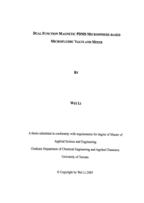 DualfunctionmagneticPDMSmicrosphere-basedmicro