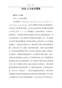 2022人大会议简报