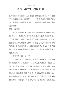 昙花一现作文（精编10篇）