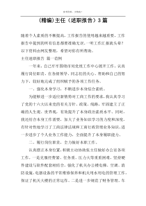 (精编)主任（述职报告）3篇