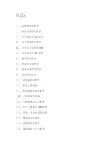 建筑工地岗位职责全套