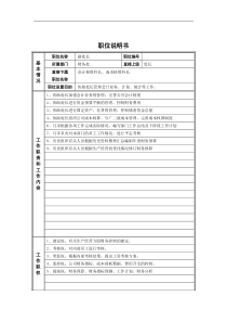 德龙钢铁-财务处副处长职位说明书