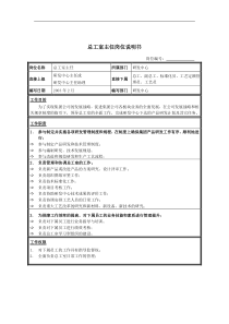 总工室主任岗位说明书