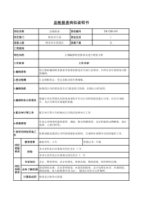 总帐报表岗位说明书