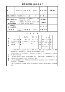 环保运行部岗位说明书091209860