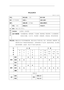 生产经营主任岗位说明书