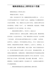 镇换届推进会上领导发言十四篇
