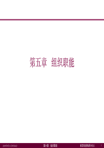 第5章 组织职能