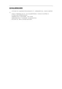 美术组主管岗位职责