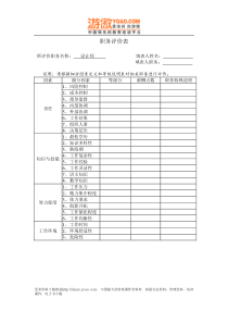 职务评价表2