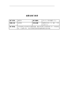 退管会部门职责