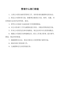 部门职能职责汇总