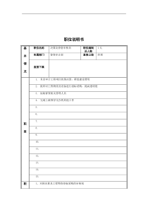 预决算审核员职务说明书