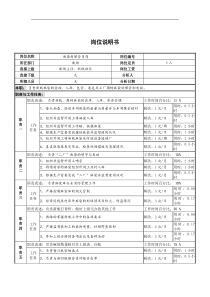 麻袋保管员岗位说明书