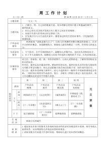 周工作计划(a)