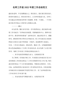 名师工作室2020年度工作总结范文