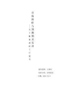 工作计划书11111