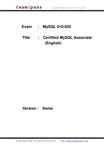Exam1pass 010-002 exam braindumps free download