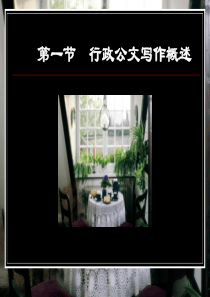 经济应用文行政公文写作概述