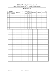 稽核工作计划