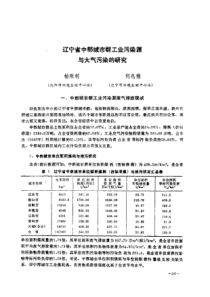 【工业污染】辽宁省中部城市群工业污染源与大气污染的研究