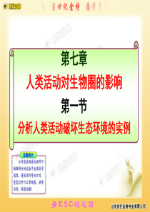 七章节分析人类活动破坏生态环境的实例