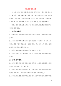 行政工作实行方案