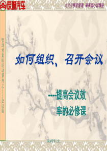如何组织_召开会议（PPT31页)