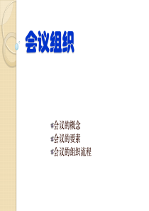 如何组织会议1