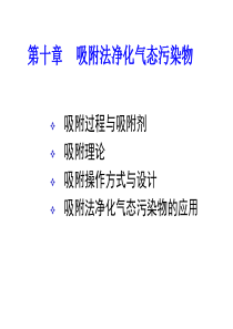 吸附法去除气态污染物