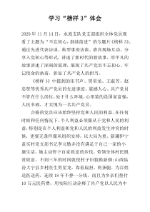学习“榜样3”体会