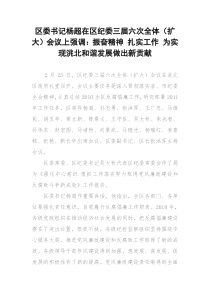 纪委三届六次会议
