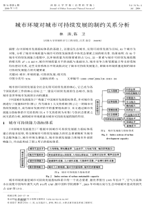 城市环境对城市可持续发展的制约关系分析