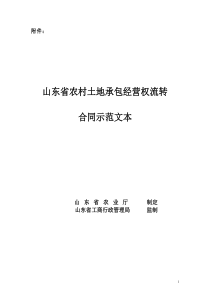 农村土地承包经营权流转合同