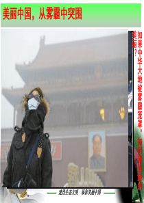 消除雾霾保护环境构建和谐社会