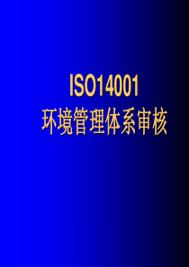 环境管理体系审核