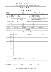 环境试验报告表模板